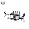 dining room furniture made in china stainless steel dining table designs stainless steel base glass top dining table A8068