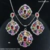 Gorgeous Model 2018 New Arrival Cubic Zirconia Party Anniversary Wedding Evening Dress Gift Bridal jewelry Sets