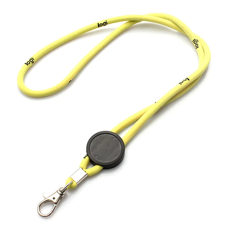 High End Thick Polyester Embroidery Lanyard Keychain With Custom Logo