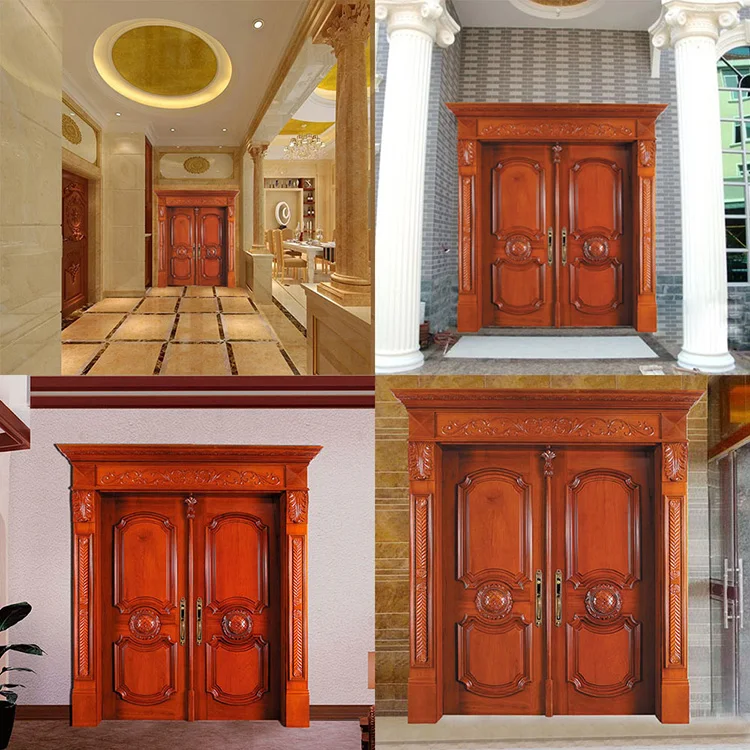 Classical Front Main Double Door Design Kerala Door - Buy Front Double