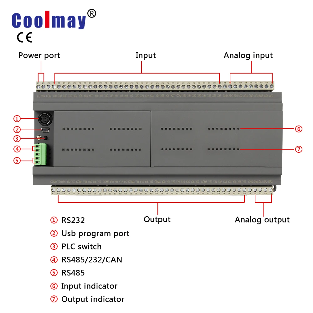 Coolmay Mini Màn Hình Cảm Ứng Hmi Lập Trình Logic Điều Khiển