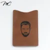 High quality comb pu leather pouch with printed logo/More Than 130 Leather Colors For Choose