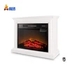 cheminee fireplace ivory color flame electric media fireplace tv stand