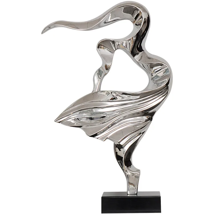 抽象舞蹈女孩雕塑家居饰品新奇家居商务礼品树脂雕塑