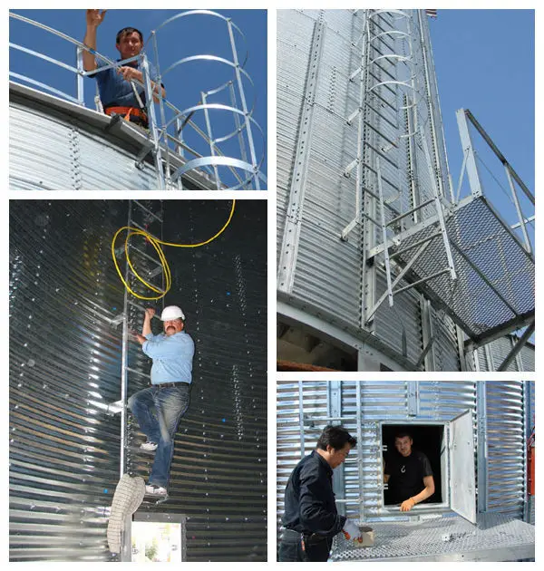 stainless steel conical hopper silo