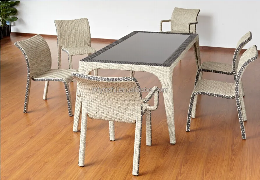 King Size Voor 12 Personen Kunststof Rotan Stoel En Tafel Set