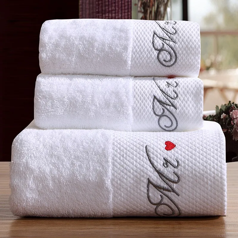 embroidered towels