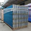 Dry coil with mechanical tube expander and double-fiange aluminum fin structures for air conditioning