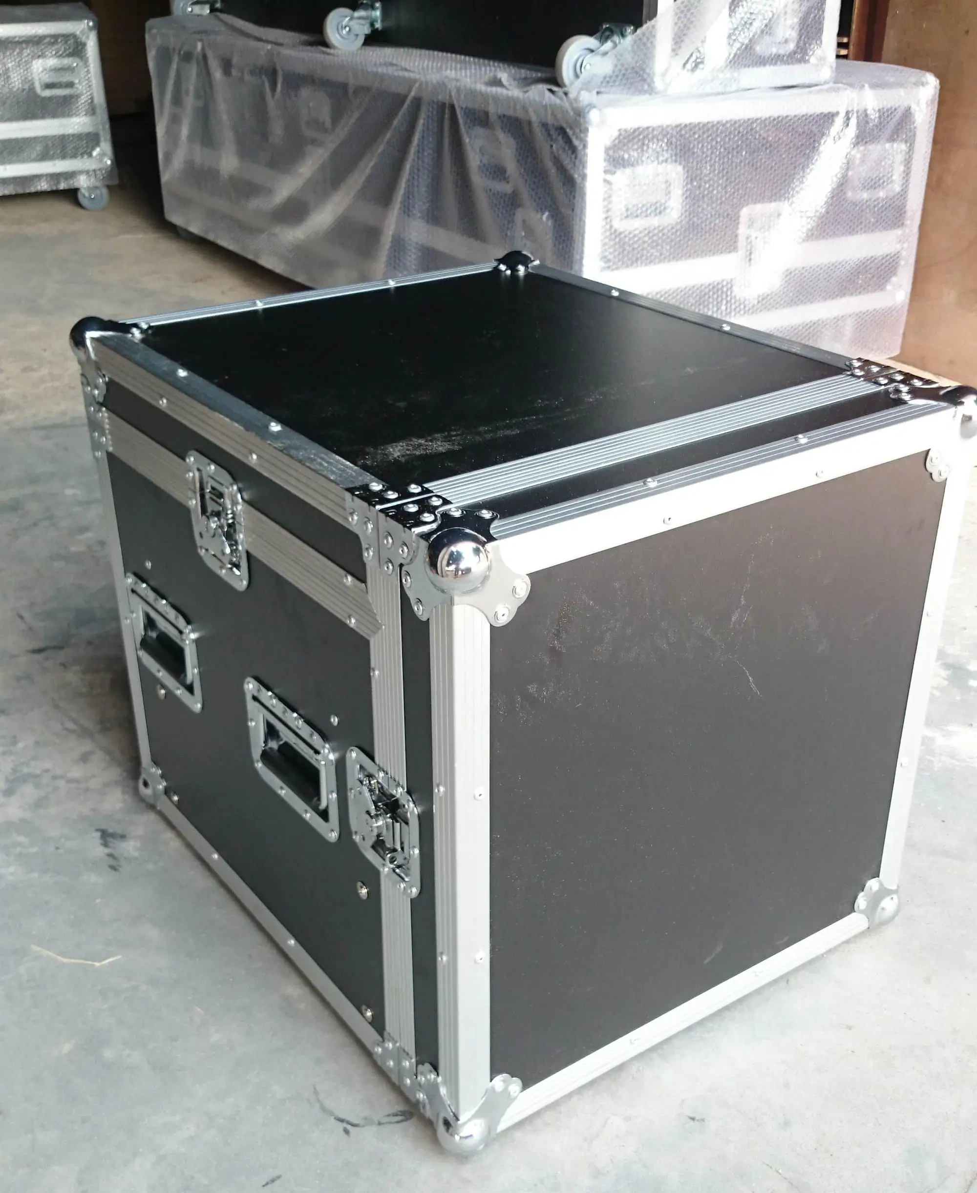 Single Layer 6u Power Amplifier Rack Flight Case With Mixer Top Buy