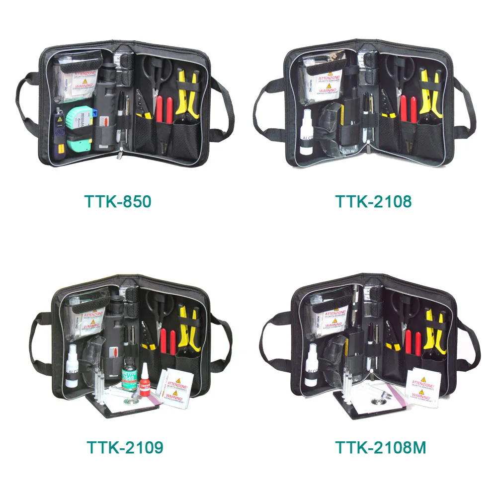 FTTH Assembly Stripping Splicing Termination Fiber Optic Tool Kit