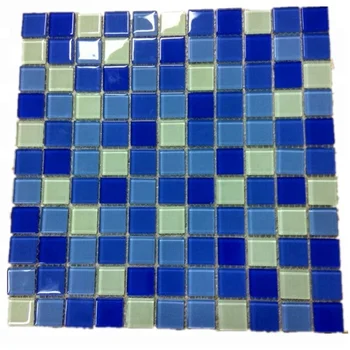 4mm Glow In The Dark Swimming Pool Glass Mosaic Tile 10hours Glow In