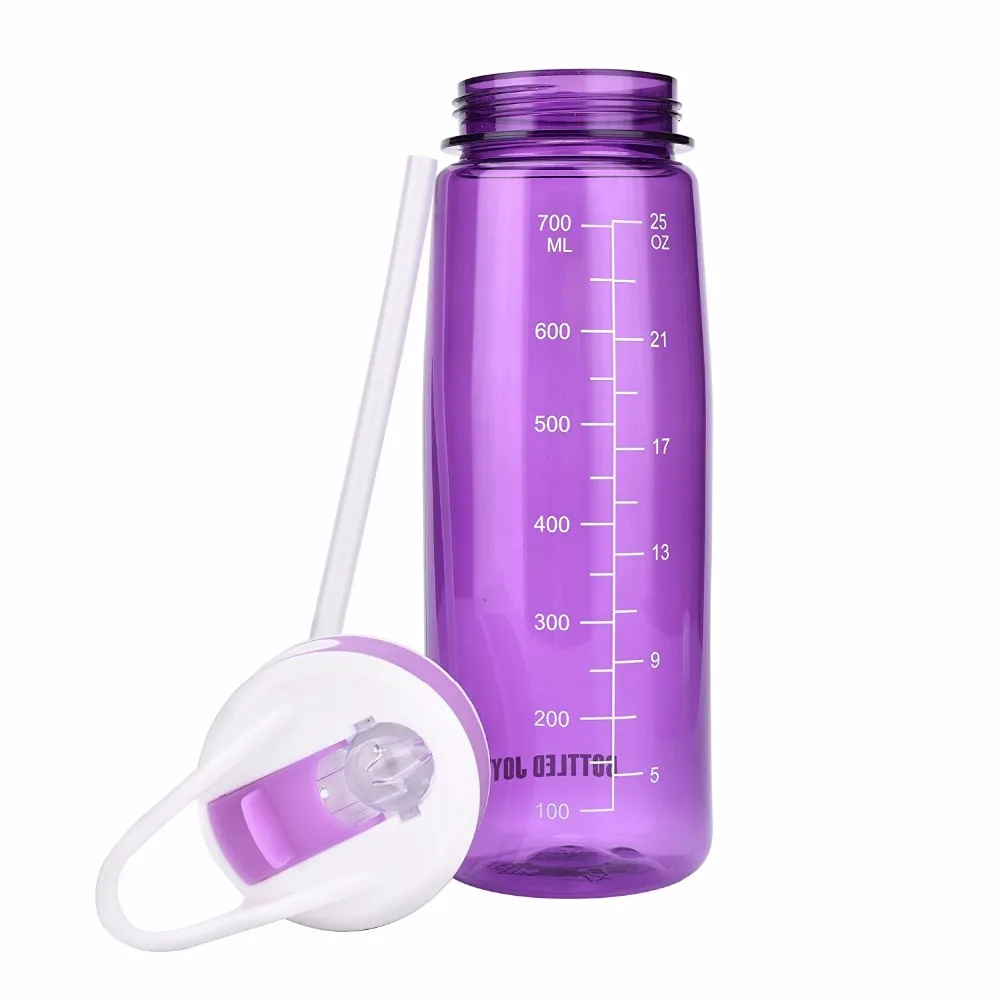 800ml Sipper Straw Tritan Drinking Bottle,Bpa Free Joyshaker Disposable