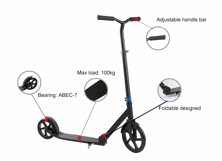 2 wheel kick scooter