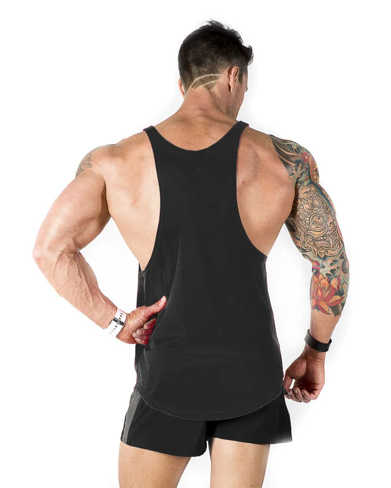 Men Black Stringer Y Back Gym Bodybuilding Wear - Buy Black Men ...