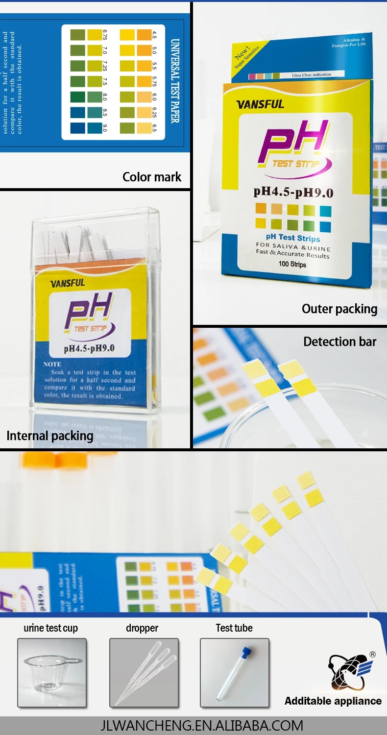 Ph Test Strips 4.59.0 For Testing Alkaline And Acid Levels In The Body