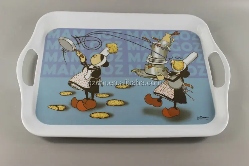 17.35inch Melamine serving tray 30% melamine tray