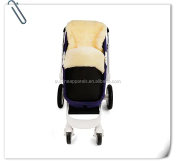 sheepskin footmuff pram