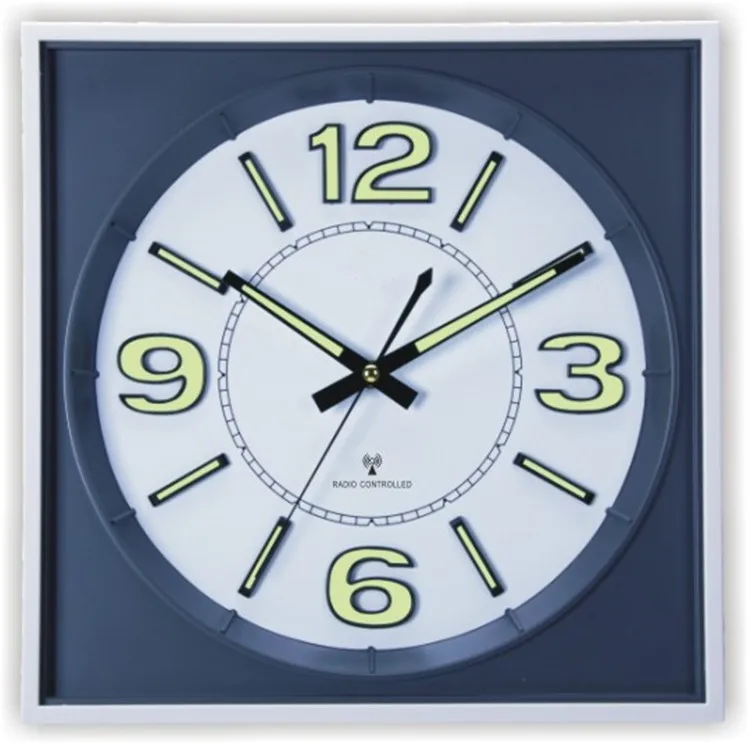 Luminous Hands And Dial Radio Controlled Analog Wall Clock Buy