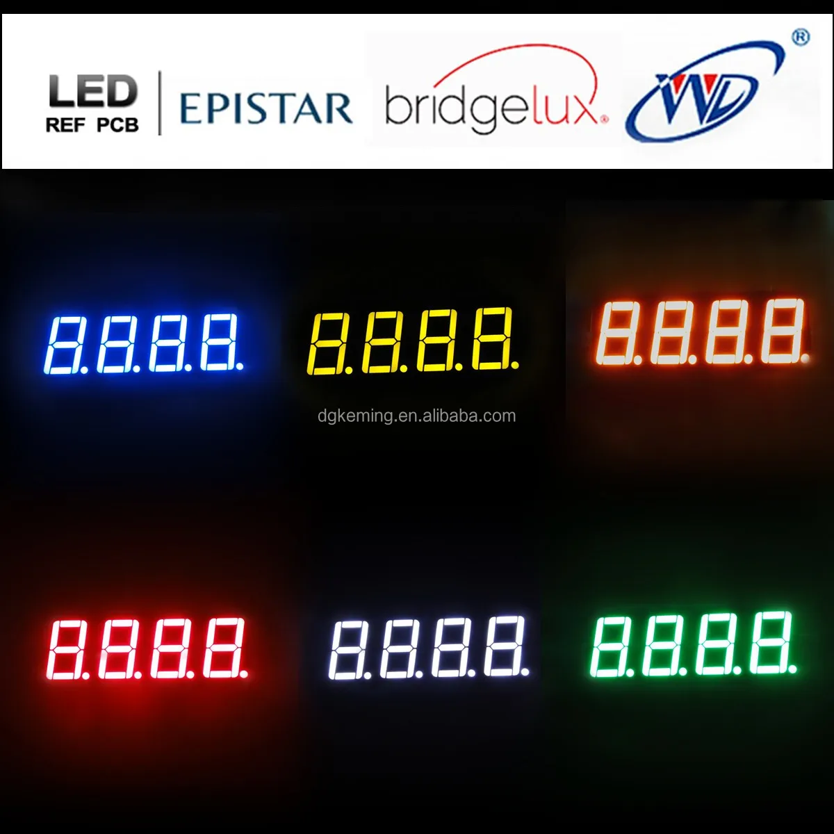 thumbnail image 2 of Vintage Look 7 Segment LED Displays – Assorted Sizes & Colors For DIY Projects 2 of 5