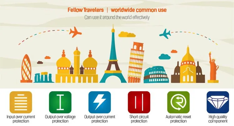 LDNIO 4 port 4.4A usb travel charger with LED Touch lampModel A4405