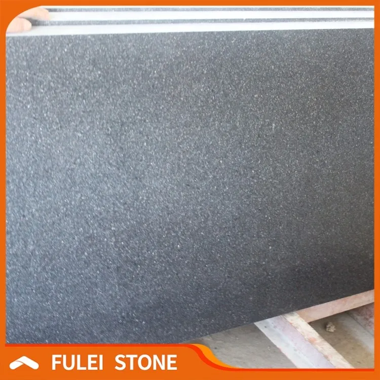 Cheap price outdoor honed black star galaxy granite paving slabs stone