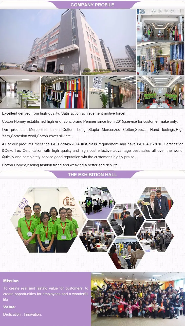 Herringbone Knitted Combed Cotton Mercerized Pants Fabric