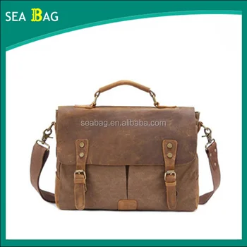 Uni 14 Laptop Handbag Designer Mens Canvas Leather Satchel Uni 14 Laptop Handbag Designer Mens Canvas Leather Satchel Messenger Shoulder Tote Bag Briefcase
