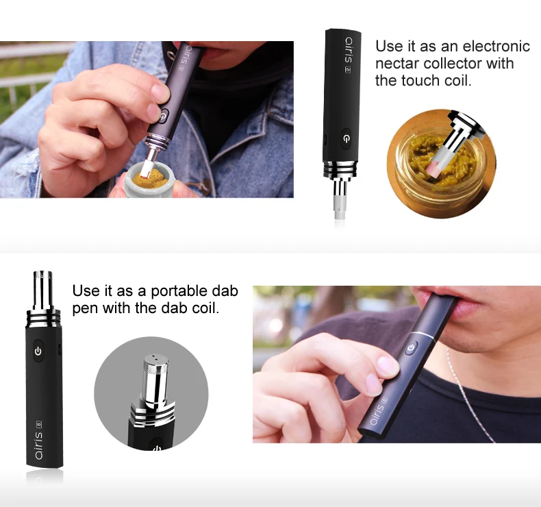 2018 Best Refillable Wax Vape Pen 2 In1 Mini Portable Vape Pods Starter ...