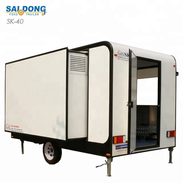 Burger Application Mobile Food Truck Hamburger Trailer for sale