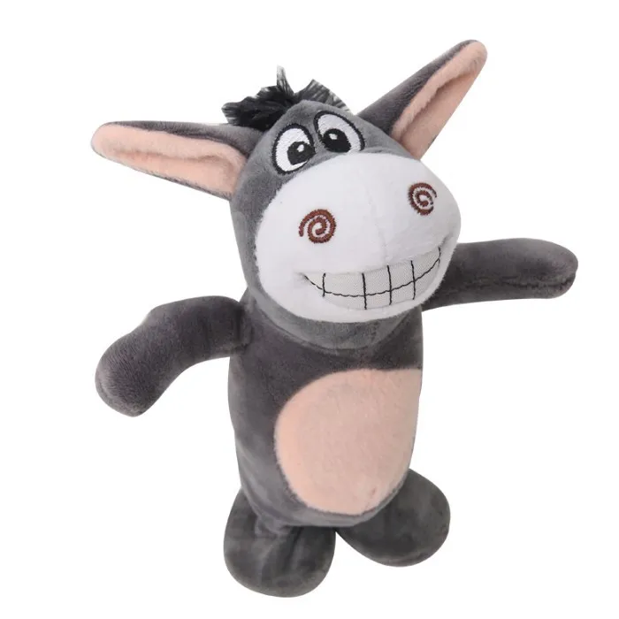 电动摇头舞蹈和说话毛绒毛驴毛绒玩具