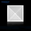 New design aluminum 4 way ceiling square diffuser liniear Air diffuser