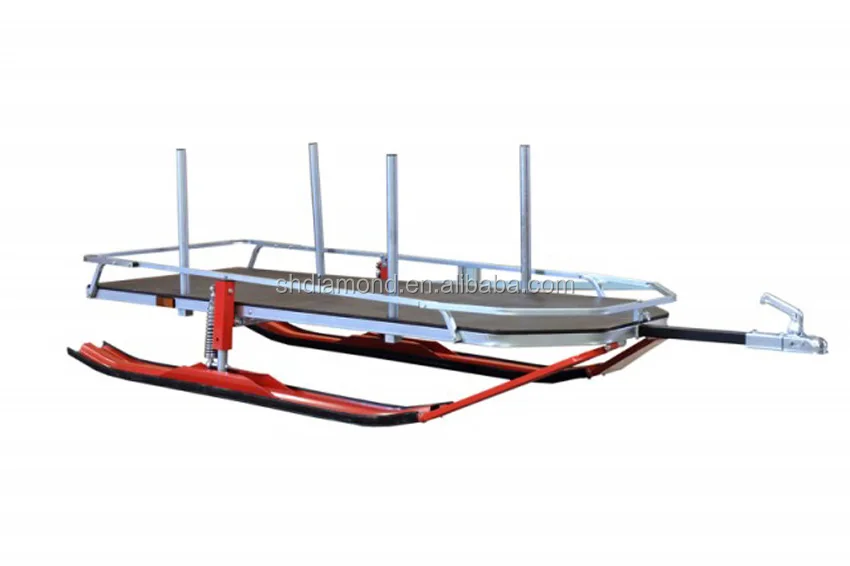 200kgs Max Load Quad Log Sled/ Timber Transport Sled Skis/ Tractor Snow