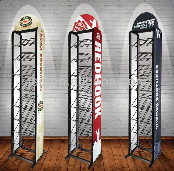 Tsdm551 Custom Retail Store Floor Standing Liquor Bottle Display Stand