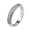 3.5mm Cluster CZ Silver Rings Couple Designs Hallmarks Hot Sale