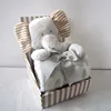 Comfortable and Light Baby Blanket with Cute Bear toy