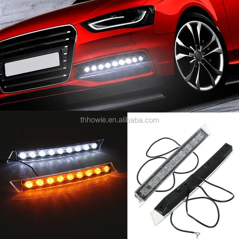 Car Led Daytime Running Lights Waterproof Universal Drl Day Light