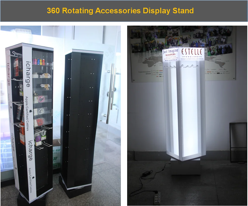 Custom Hot Sale Mobile Accessory Display Case For Phone Charger/cables