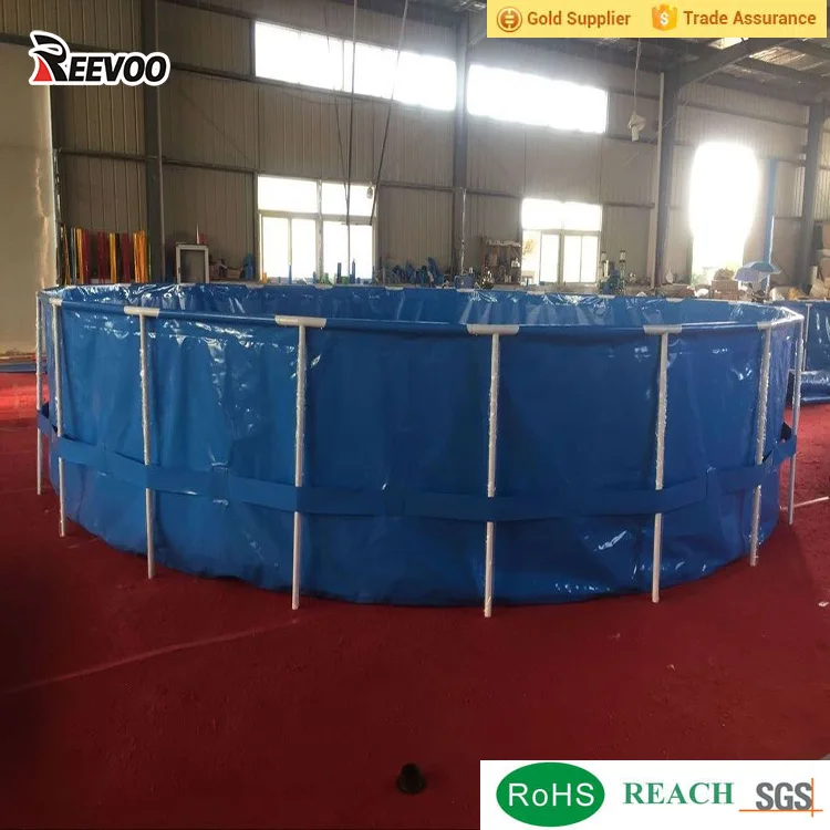 Commercial Foldable Pvc Canvas Fish Tanks,Breeding Fish In Round Tanks