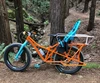 Customized titanium cargo bike with baby seat Titanium fat bike with rear rack XACD made titanium cruiser/mtb/Mount Tamalpais