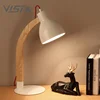 LED Student Wood Desk Lamp Study Office Reading Table Light Wooden