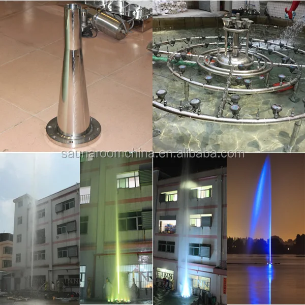 Outdoor Indoor Square Water Fountain Accessories Brass And Stainless