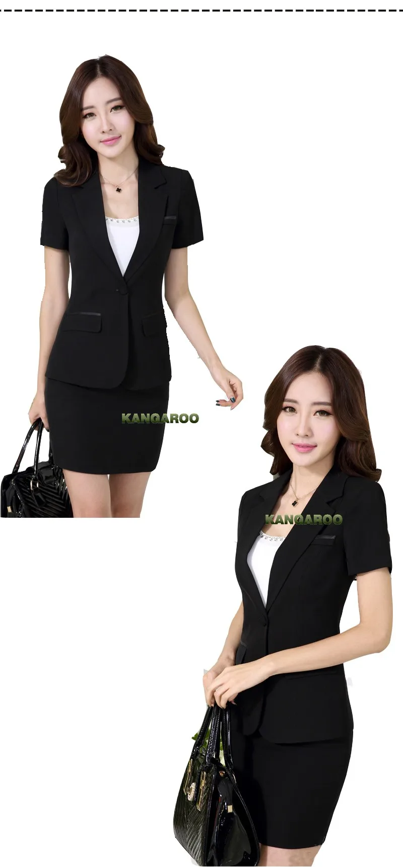 New Design Factory Price Short Sleeve Female Office Uniform For Sale