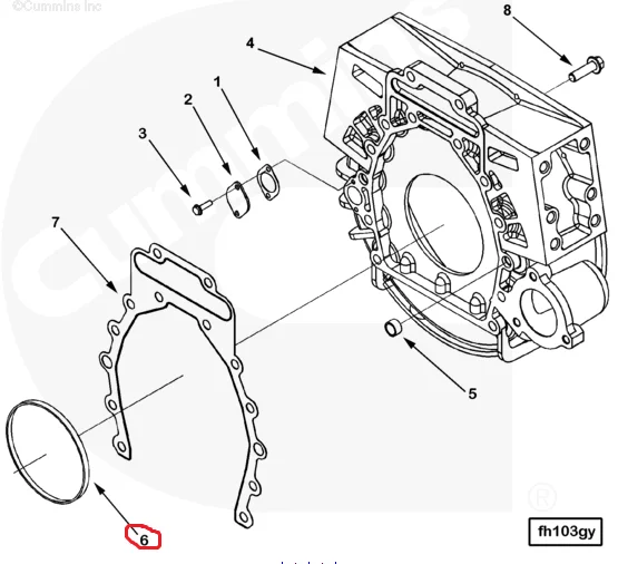 Cummins Isx Qsx X15 Qsx15 Isx15 Front Crankshaft Oil Seal Kit 4955383