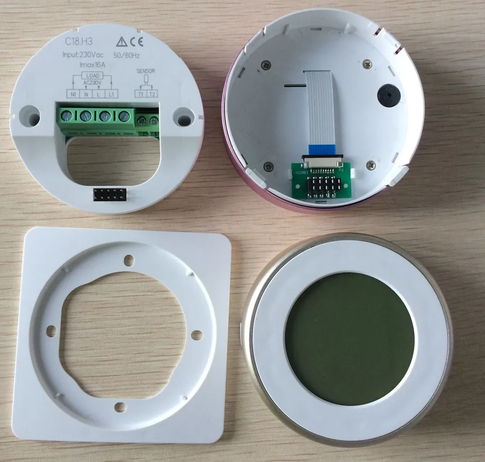Electronic Room Thermostat For Floor Heating With Weekly Programmable