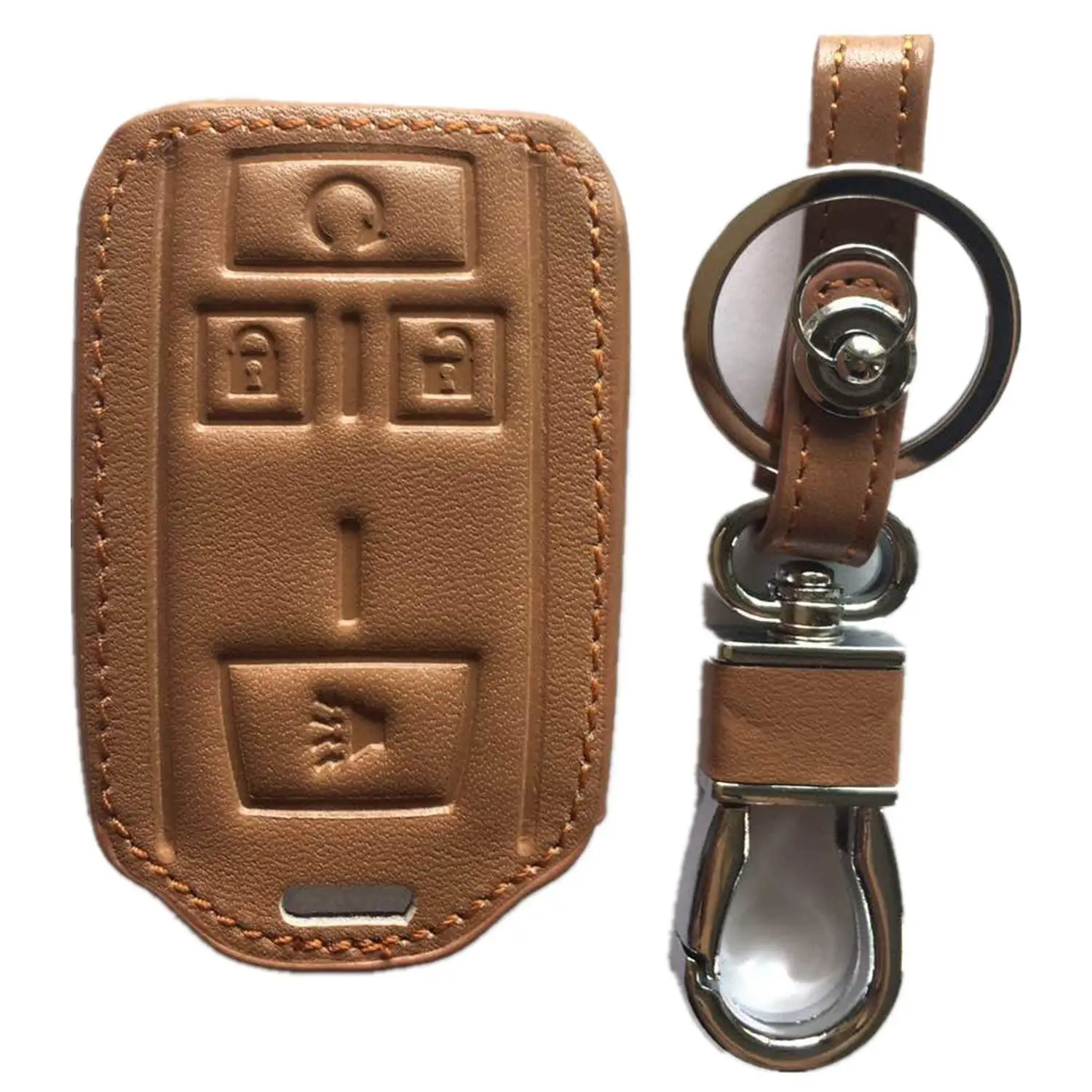 Buy RPKEY Leather Keyless Entry Remote Control Key Fob Cover Case