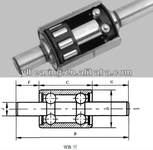 F109 water pump bearing