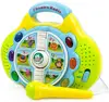 Phonics Radio Toy for Kids - Educational Learning Toy with Microphone, Music and Colorful Lights - Battery Operated.