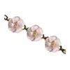 Customized Victorian old gold floral enamel charm bracelet