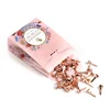 High Quality rose gold 8*9mm brad clips fastener fall pin split mini paper fasteners tiny brads