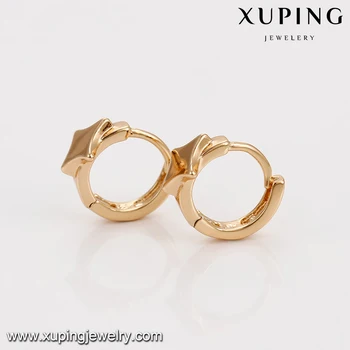 22765 Xuping Fake Gold Plated Star Shape Designed Fancy Charming 22765 Xuping Fake Gold Plated Star Shape Designed Fancy Charming Color Hoop Earrings For Women